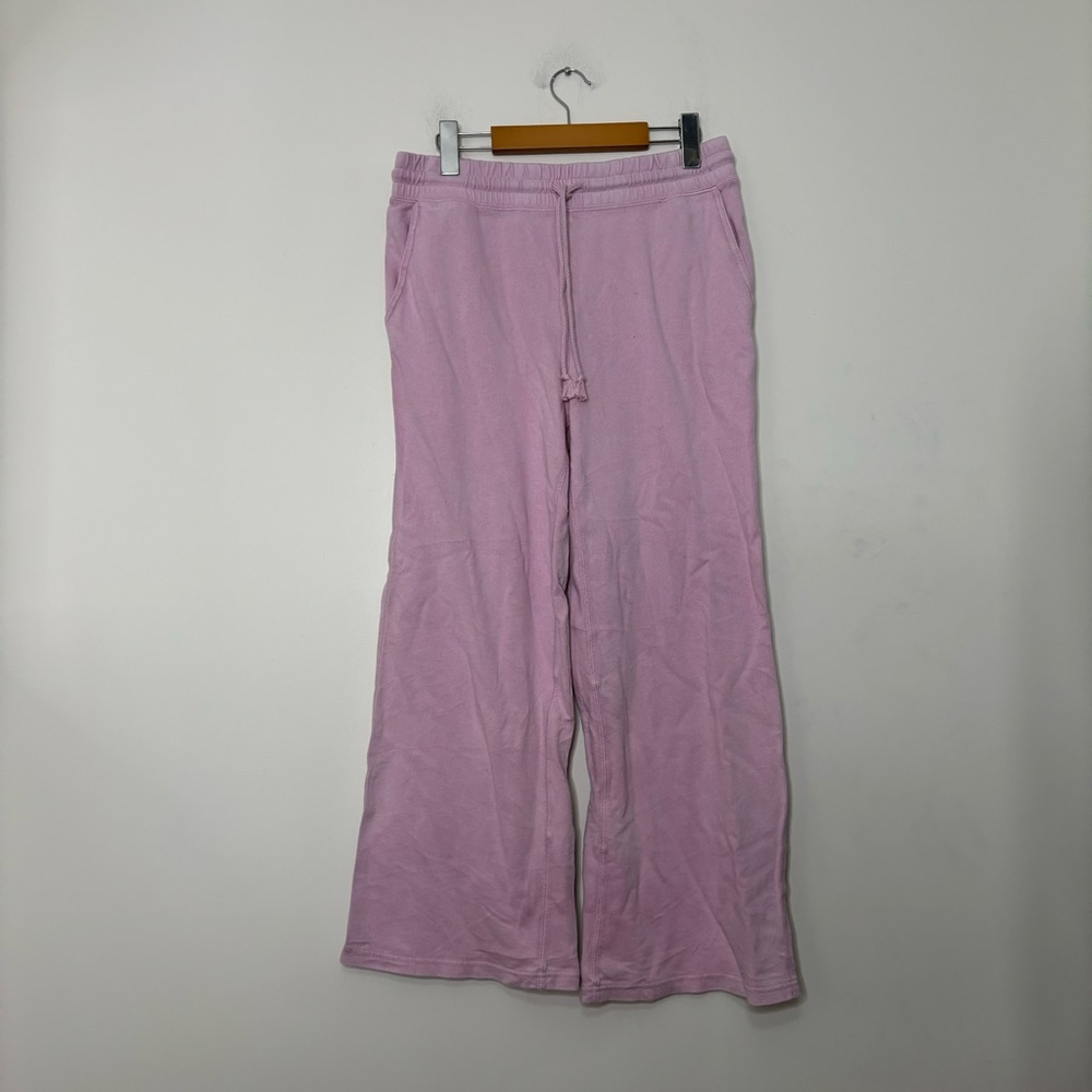 J. Crew magic rinse wide leg pant sweatpants XS purple nwt